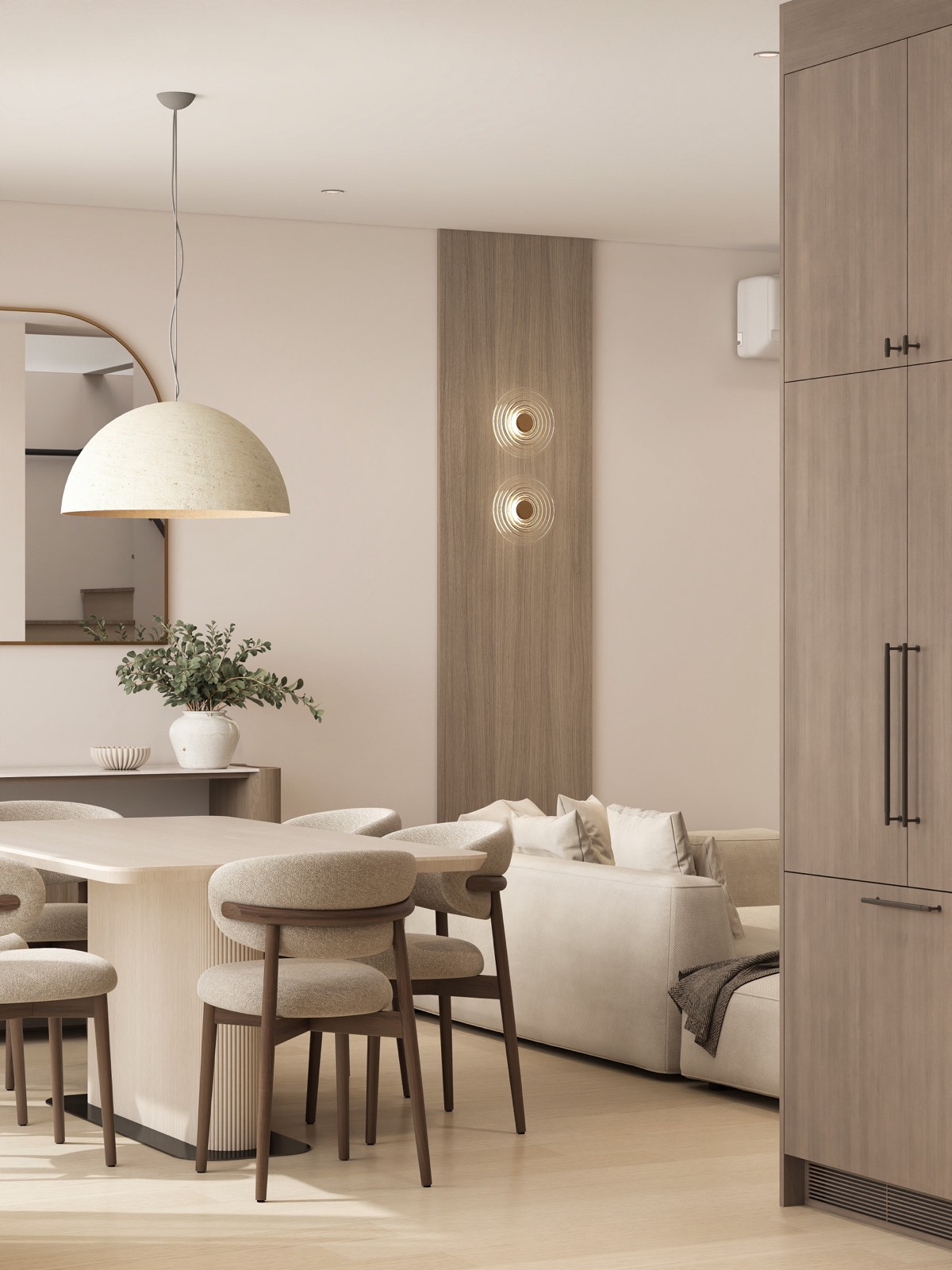 Warm timber and natural tones in Residence 07, artist impression